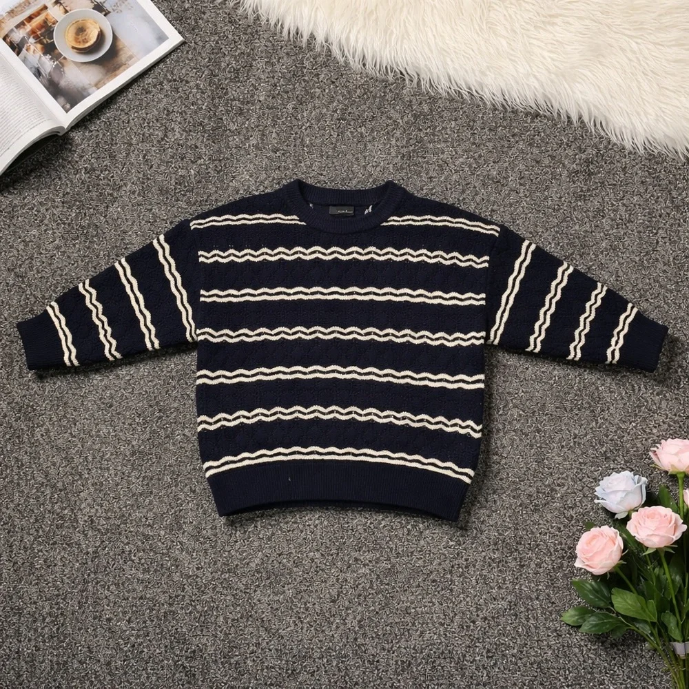 Navy and White Striped Sweater! Vera Moda Brand! - Picture 2 of 6